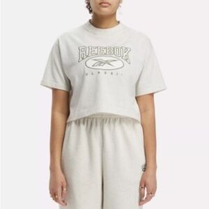 Reebok AE Big Logo Crop Tee